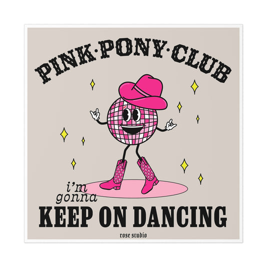 Pink Pony Club Wall Print