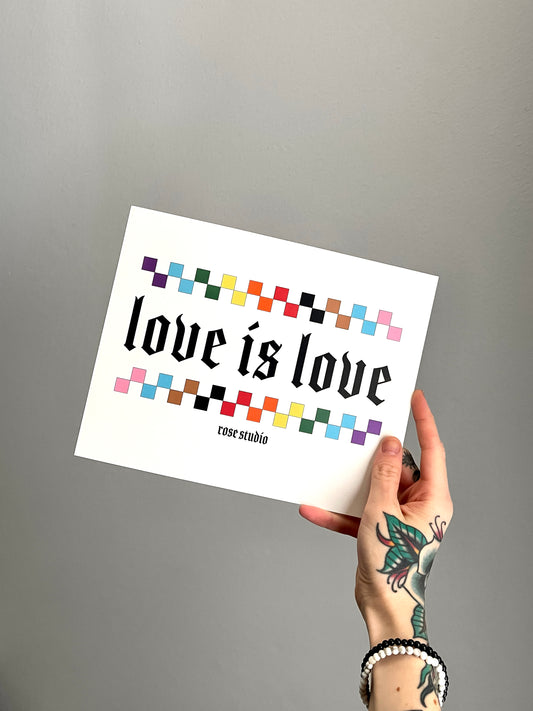 Love is Love Wall Print